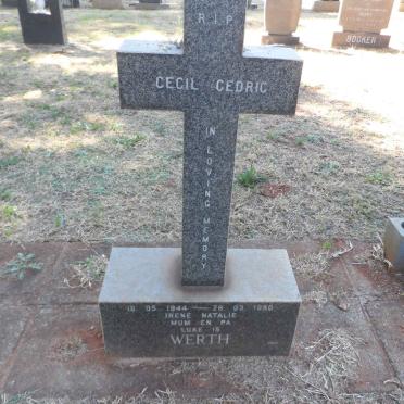 WERTH Cecil Cedric 1944-1980
