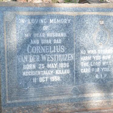 WESTHUIZEN Cornelius, van der 1896-1956