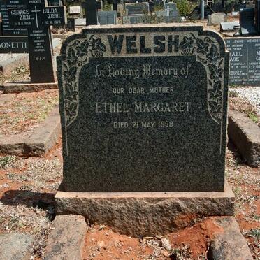 WELSH Ethel Margaret -1958