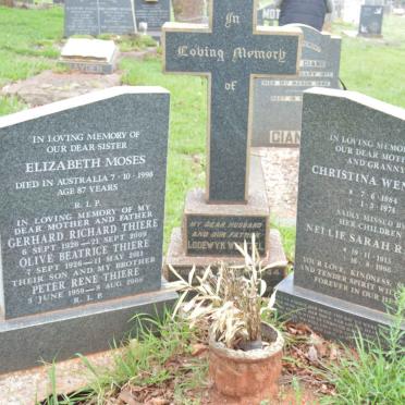 WENTZEL Lodewyk -1944 &amp; Christina 1884-1974