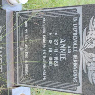 WET Annie, de 1923-1980