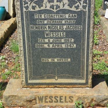 WESSELS Hendrik Nicolas Jacobus 1862-1947