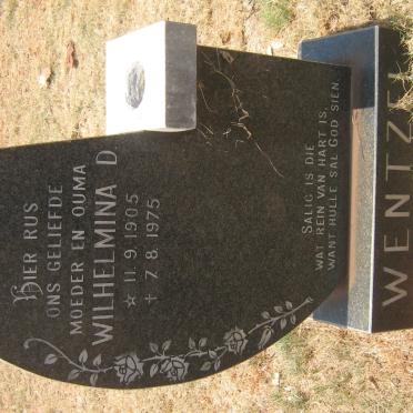 WENTZEL Wilhelmina D. 1905-1975