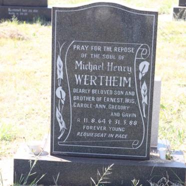 WERTHEIM Michael Henry 1964-1988