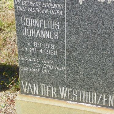 WESTHUIZEN Cornelius Johannes, van der 1913-1968