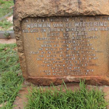 WEETERING Norman, van de -1947