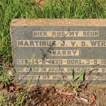 WERFF Martinus J., v.d. 1929-1952