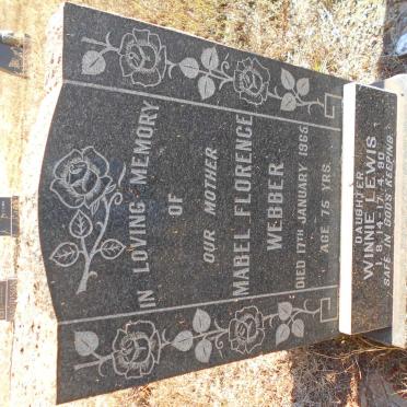 WEBBER Mabel Florence -1965 :: LEWIS Winnie nee WEBBER 1914-1990
