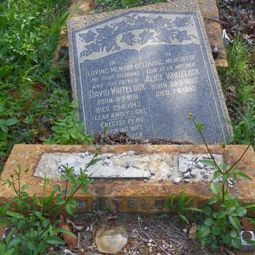 WHITELOCK David 1881-1943 &amp; Alice 1882-1953