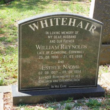WHITEHAIR William Reynolds 1906-1968 &amp; Esther Naomi 1907-1994