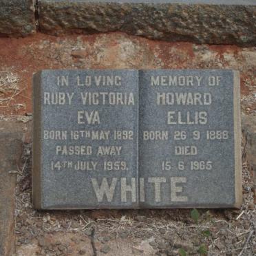 WHITE Howard Ellis 1888-1965 &amp; Ruby Victoria Eva 1892-1959