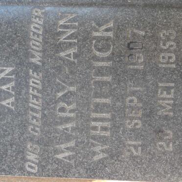 WHITTICK Mary-Ann 1907-1953