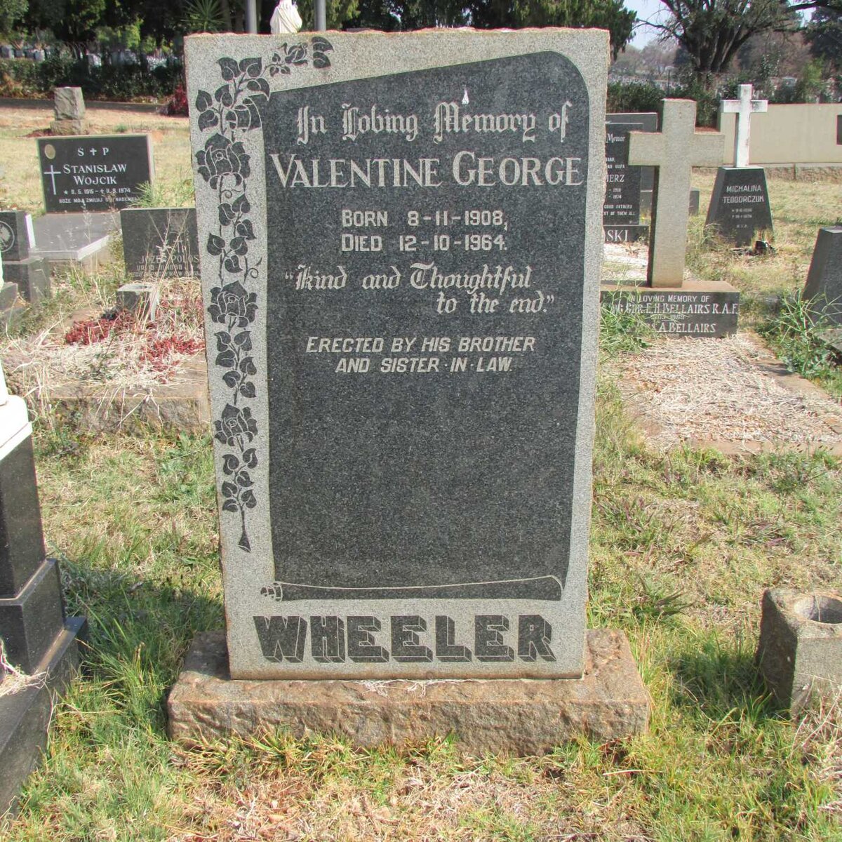WHEELER Valentine George 1908-1964