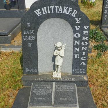 WHITTAKER Yvonne Veronica 1946-2009