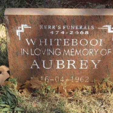 WHITEBOOI Aubrey 1962-200?