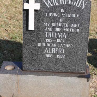WILKINSON Albert 1908-1988 &amp; Thelma 1913-1984