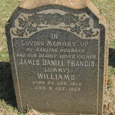 WILLIAMS James Daniel Francis 1905-1963