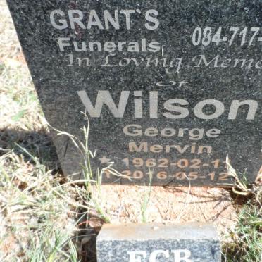 WILSON George Mervin 1962-2016