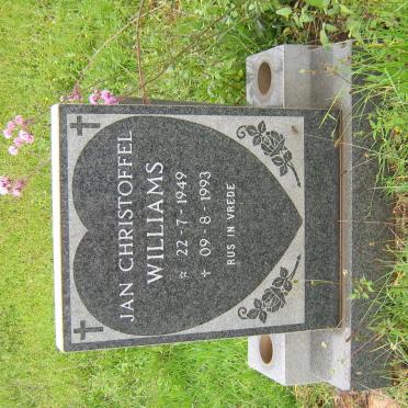 WILLIAMS Jan Christoffel 1949-1993