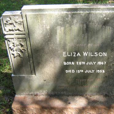 WILSON Eliza 1867-1953