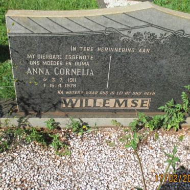 WILLEMSE Anna Cornelia 1911-1978