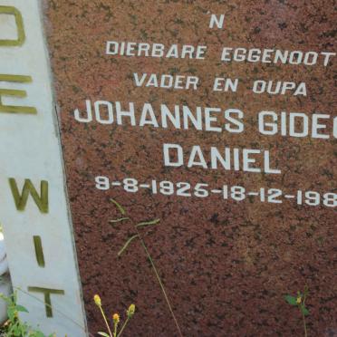 WIT Johannes Gideon Daniel, de 1925-1983