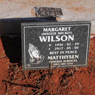 WILSON Margaret 1936-2017