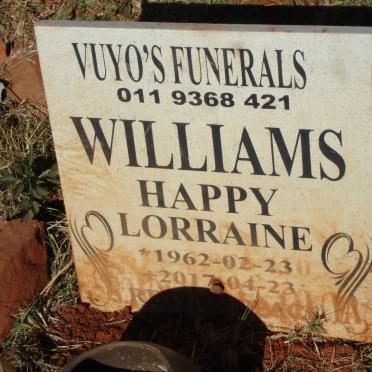 WILLIAMS Happy Lorraine 1962-2017