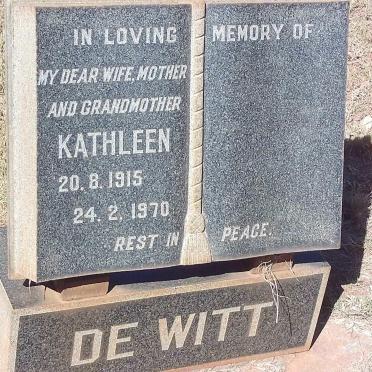 WITT Kathleen, de 1915-1970