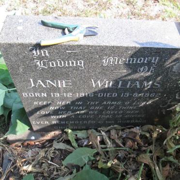 WILLIAMS Janie 1916-1962