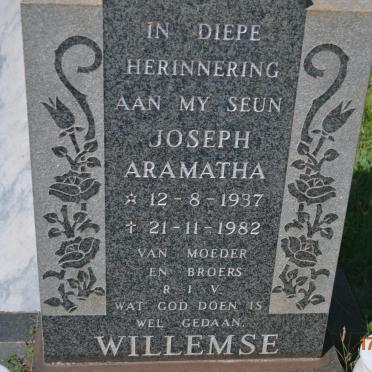 WILLEMSE Joseph Aramatha 1937-1982