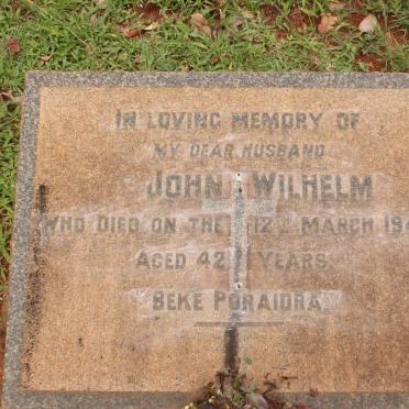 WILHELM John -1949 &amp; Illa Irene -1953