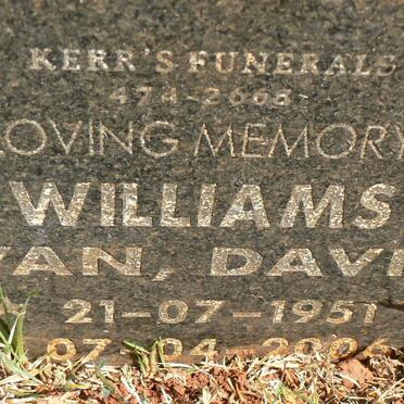 WILLIAMS Ivan David 1951-2006