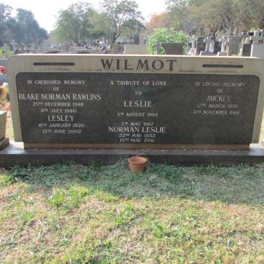 WILMOT Leslie 1905-1967 :: WILMOT Mickey 1906-1988
