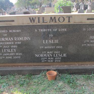 WILMOT Leslie 1905-1967 :: WILMOT Mickey 1906-1988