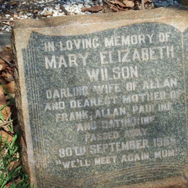 WILSON Mary Elizabeth -1955