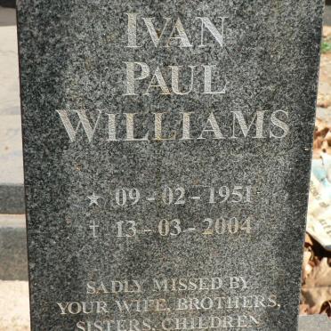 WILLIAMS Ivan Paul 1951-2004