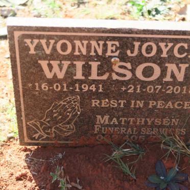WILSON Yvonne Joyce 1941-2018