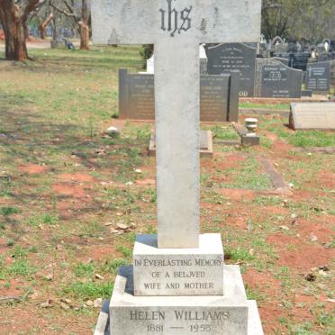 WILLIAMS Henry Augustus Woodward 1879-1966 &amp; Helen 1881-1953
