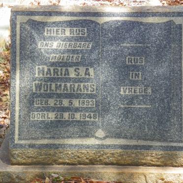 WOLMARANS Maria S.A. 1893-1948