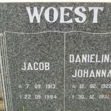 WOEST Jacob 1913-1994 &amp; Danielina Johanna 1922-1992