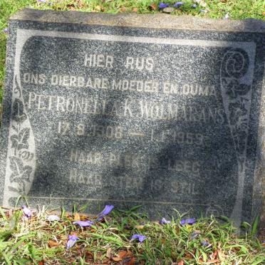 WOLMARANS Petronella K. 1908-1959