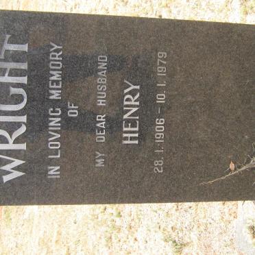 WRIGHT Henry 1906-1979