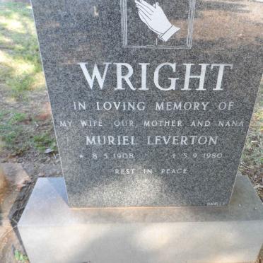 WRIGHT Muriel Leverton 1908-1980