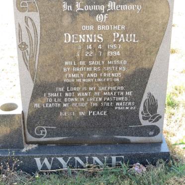 WYNNE Dennis Paul 1957-1994