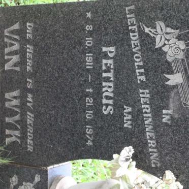 WYK Petrus, van 1911-1974