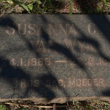 WYK Susanna C.M., van 1888-1955