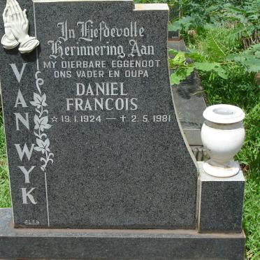 WYK Daniel Francois, van 1924-1981