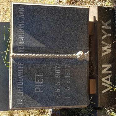 WYK Piet, van 1907-1977