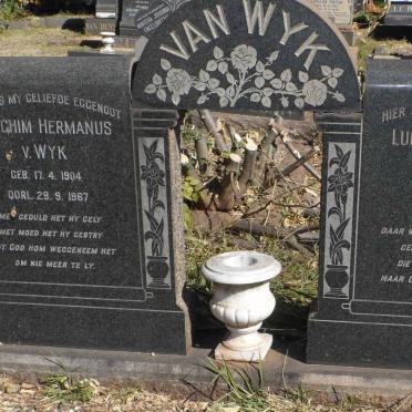 WYK Joachim Hermanus, v. 1904-1967 :: VAN WYK Lucas Christoffel 1934-1954